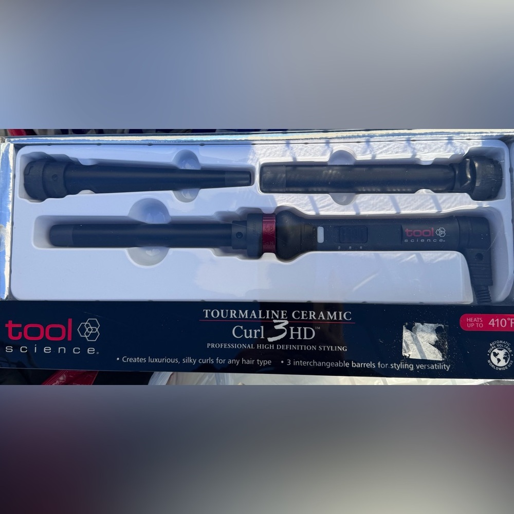 Tool Science Curling Iron  Tourmaline Ceramic Curl 3 HD
